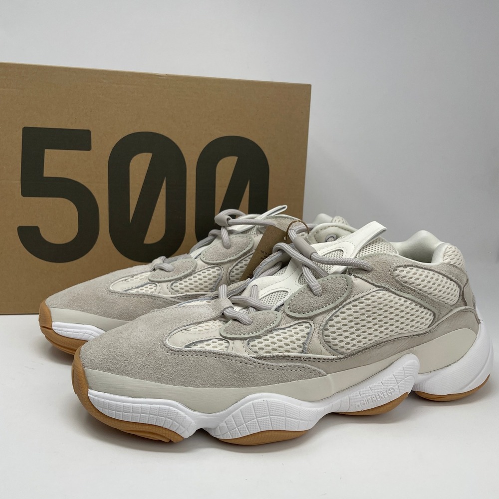 Adidas Yeezy 500 Stone Taupe Mens Sneakers ID1600 Grey Tan Gum Sole Size 11 NEW